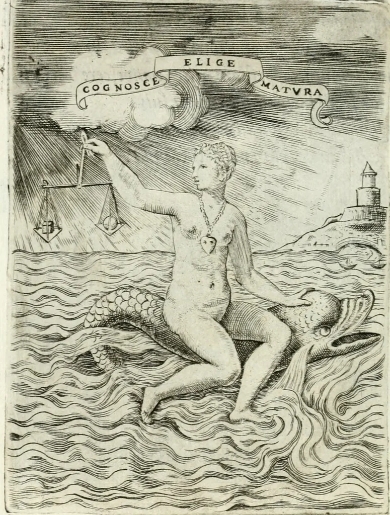 An illustration from Achillis Bocchii bonon. Symbolicarvm qvaestionvm de vniuerso genere, quas serio ludebat, libri qvinqve, 1574, leaf 283