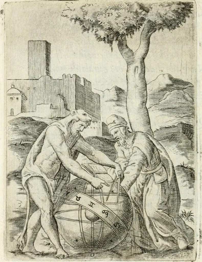 An illustration from Achillis Bocchii bonon. Symbolicarvm qvaestionvm de vniuerso genere, quas serio ludebat, libri qvinqve, 1574, leaf 291