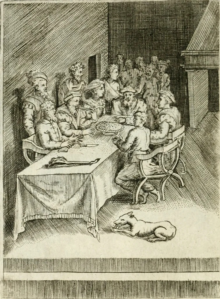An illustration from Achillis Bocchii bonon. Symbolicarvm qvaestionvm de vniuerso genere, quas serio ludebat, libri qvinqve, 1574, leaf 303