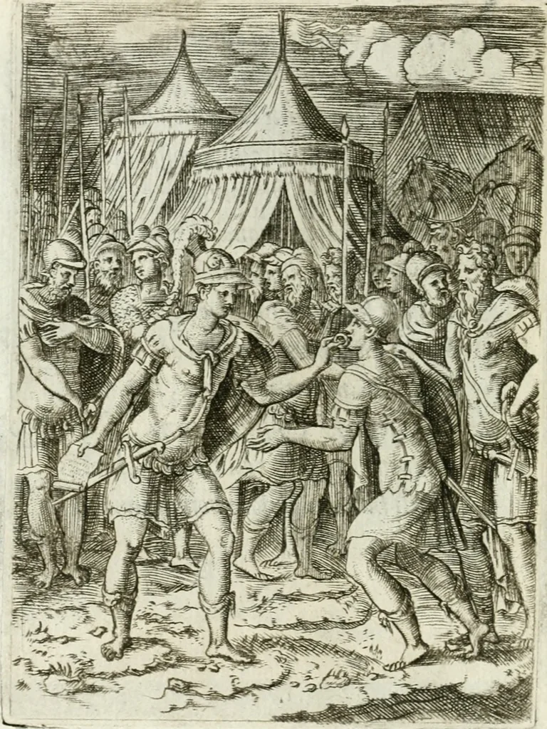 An illustration from Achillis Bocchii bonon. Symbolicarvm qvaestionvm de vniuerso genere, quas serio ludebat, libri qvinqve, 1574, leaf 305