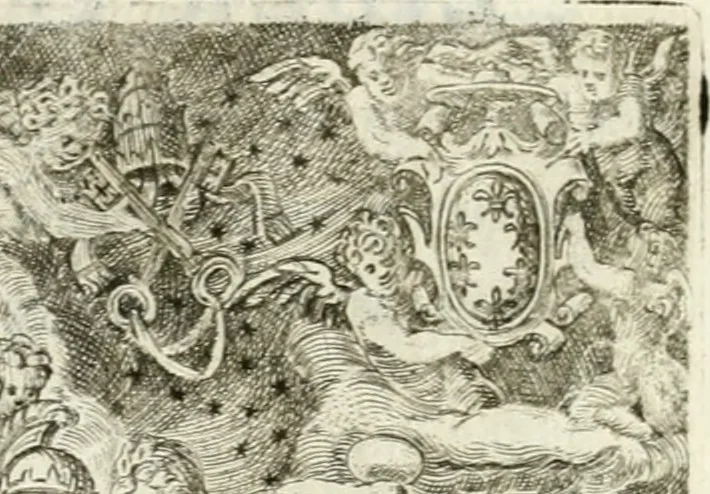 An illustration from Achillis Bocchii bonon. Symbolicarvm qvaestionvm de vniuerso genere, quas serio ludebat, libri qvinqve, 1574, leaf 321
