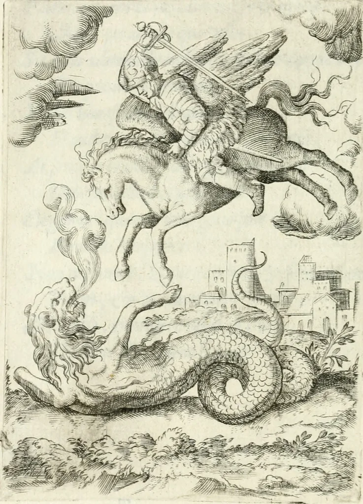 An illustration from Achillis Bocchii bonon. Symbolicarvm qvaestionvm de vniuerso genere, quas serio ludebat, libri qvinqve, 1574, leaf 369