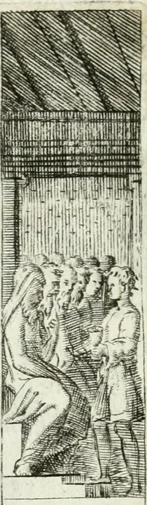 An illustration from Achillis Bocchii bonon. Symbolicarvm qvaestionvm de vniuerso genere, quas serio ludebat, libri qvinqve, 1574, leaf 373