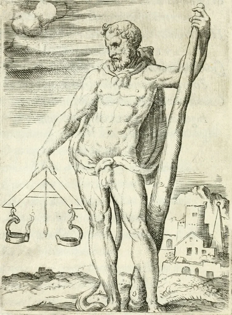 An illustration from Achillis Bocchii bonon. Symbolicarvm qvaestionvm de vniuerso genere, quas serio ludebat, libri qvinqve, 1574, leaf 389