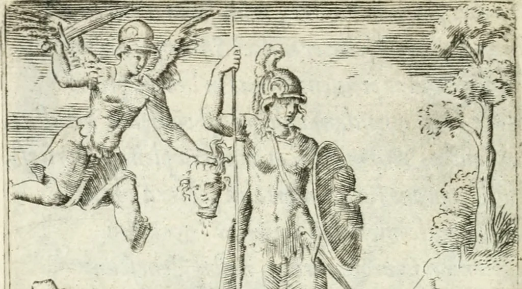 An illustration from Achillis Bocchii bonon. Symbolicarvm qvaestionvm de vniuerso genere, quas serio ludebat, libri qvinqve, 1574, leaf 77