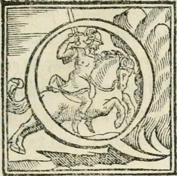An illustration from Achillis Bocchii bonon. Symbolicarvm qvaestionvm de vniuerso genere, quas serio ludebat, libri qvinqve, 1574, leaf 8