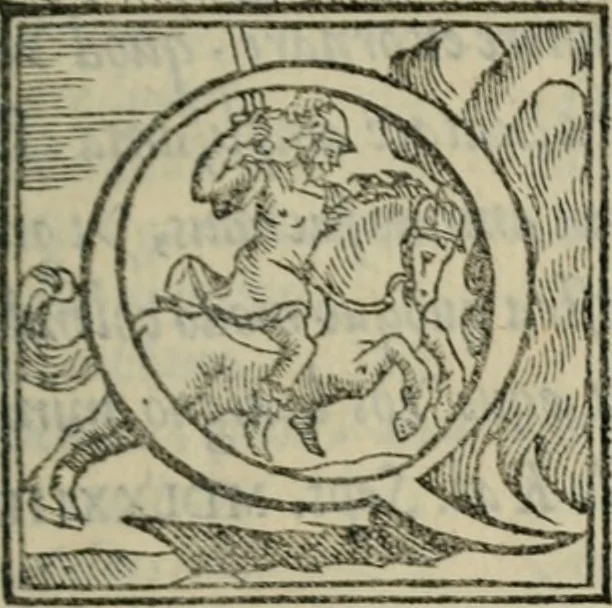 An illustration from Achillis Bocchii Bonon. Symbolicarum quaestionum, de vniuerso genere, quas serio ludebat, libri quinque, 1574, leaf 10