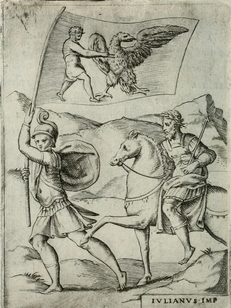 An illustration from Achillis Bocchii Bonon. Symbolicarum quaestionum, de vniuerso genere, quas serio ludebat, libri quinque, 1574, leaf 117