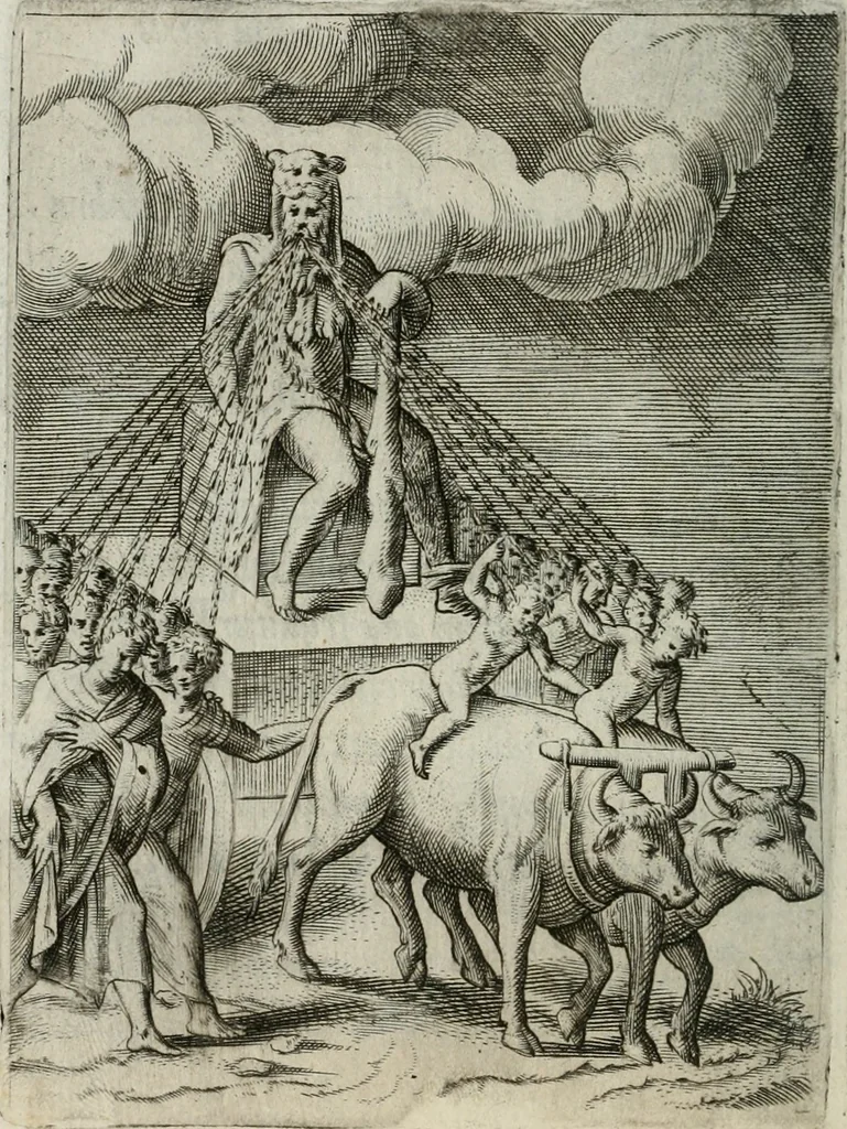 An illustration from Achillis Bocchii Bonon. Symbolicarum quaestionum, de vniuerso genere, quas serio ludebat, libri quinque, 1574, leaf 147