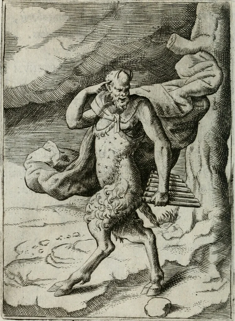 An illustration from Achillis Bocchii Bonon. Symbolicarum quaestionum, de vniuerso genere, quas serio ludebat, libri quinque, 1574, leaf 153