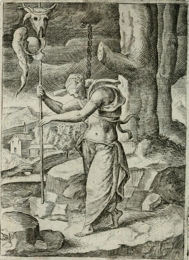 An illustration from Achillis Bocchii Bonon. Symbolicarum quaestionum, de vniuerso genere, quas serio ludebat, libri quinque, 1574, leaf 161