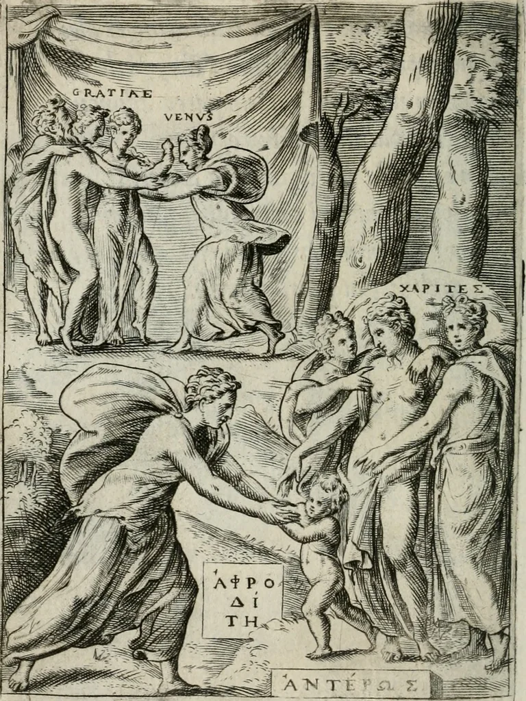 An illustration from Achillis Bocchii Bonon. Symbolicarum quaestionum, de vniuerso genere, quas serio ludebat, libri quinque, 1574, leaf 225