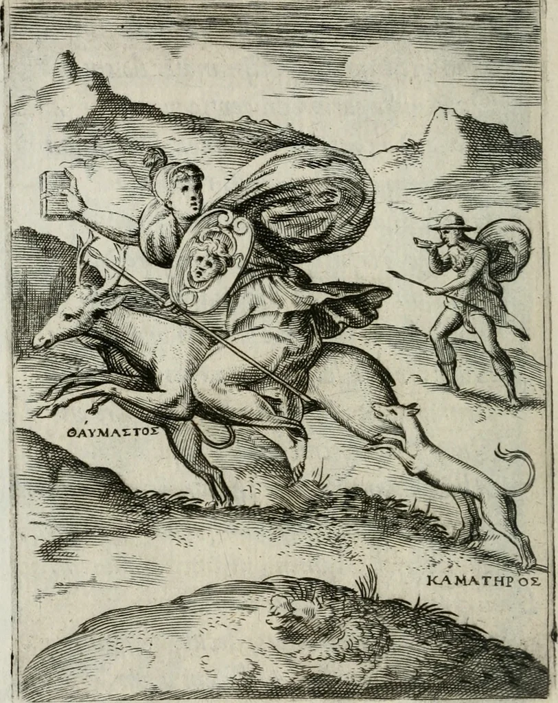 An illustration from Achillis Bocchii Bonon. Symbolicarum quaestionum, de vniuerso genere, quas serio ludebat, libri quinque, 1574, leaf 227