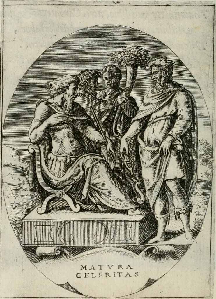 An illustration from Achillis Bocchii Bonon. Symbolicarum quaestionum, de vniuerso genere, quas serio ludebat, libri quinque, 1574, leaf 229