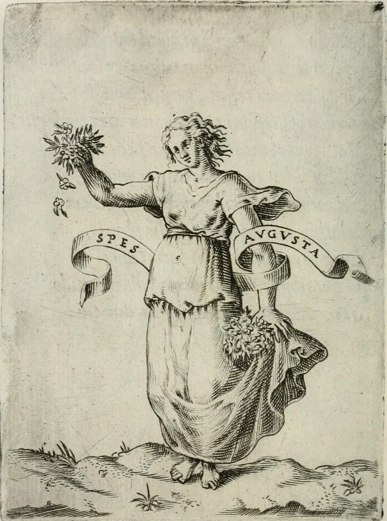 An illustration from Achillis Bocchii Bonon. Symbolicarum quaestionum, de vniuerso genere, quas serio ludebat, libri quinque, 1574, leaf 275