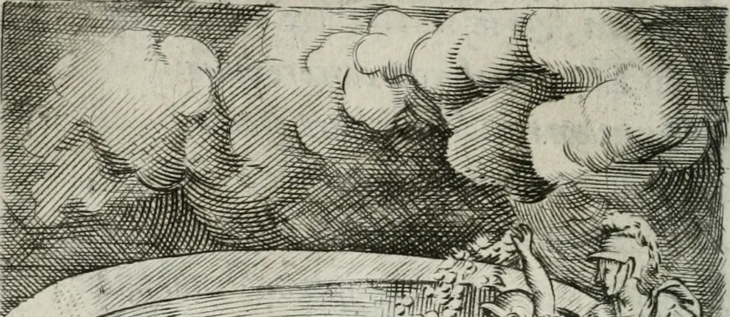 An illustration from Achillis Bocchii Bonon. Symbolicarum quaestionum, de vniuerso genere, quas serio ludebat, libri quinque, 1574, leaf 277