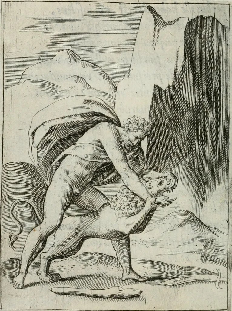 An illustration from Achillis Bocchii Bonon. Symbolicarum quaestionum, de vniuerso genere, quas serio ludebat, libri quinque, 1574, leaf 281