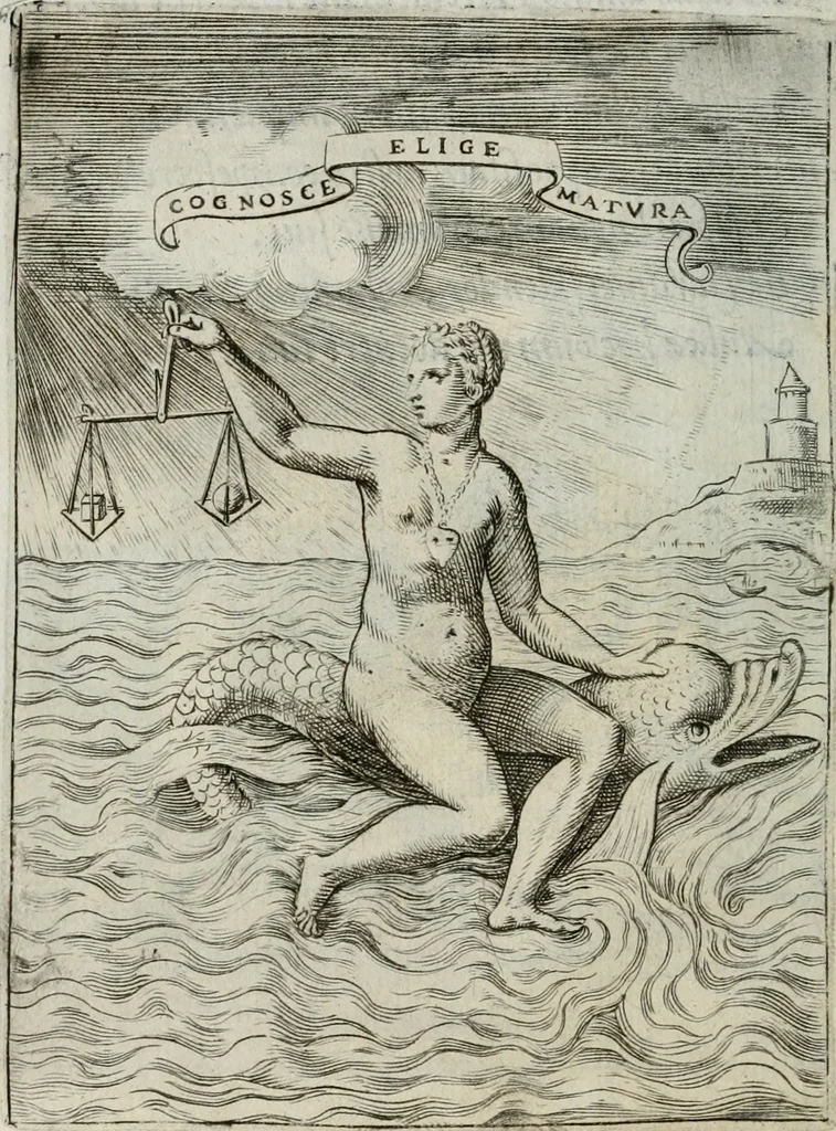 An illustration from Achillis Bocchii Bonon. Symbolicarum quaestionum, de vniuerso genere, quas serio ludebat, libri quinque, 1574, leaf 283