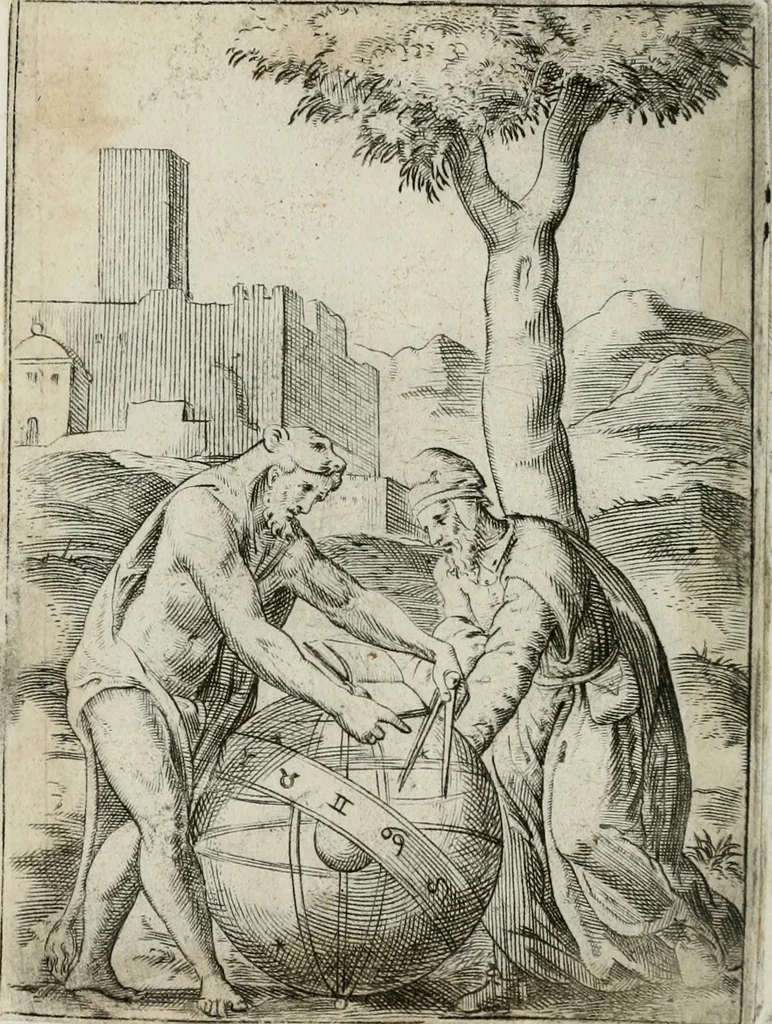 An illustration from Achillis Bocchii Bonon. Symbolicarum quaestionum, de vniuerso genere, quas serio ludebat, libri quinque, 1574, leaf 291