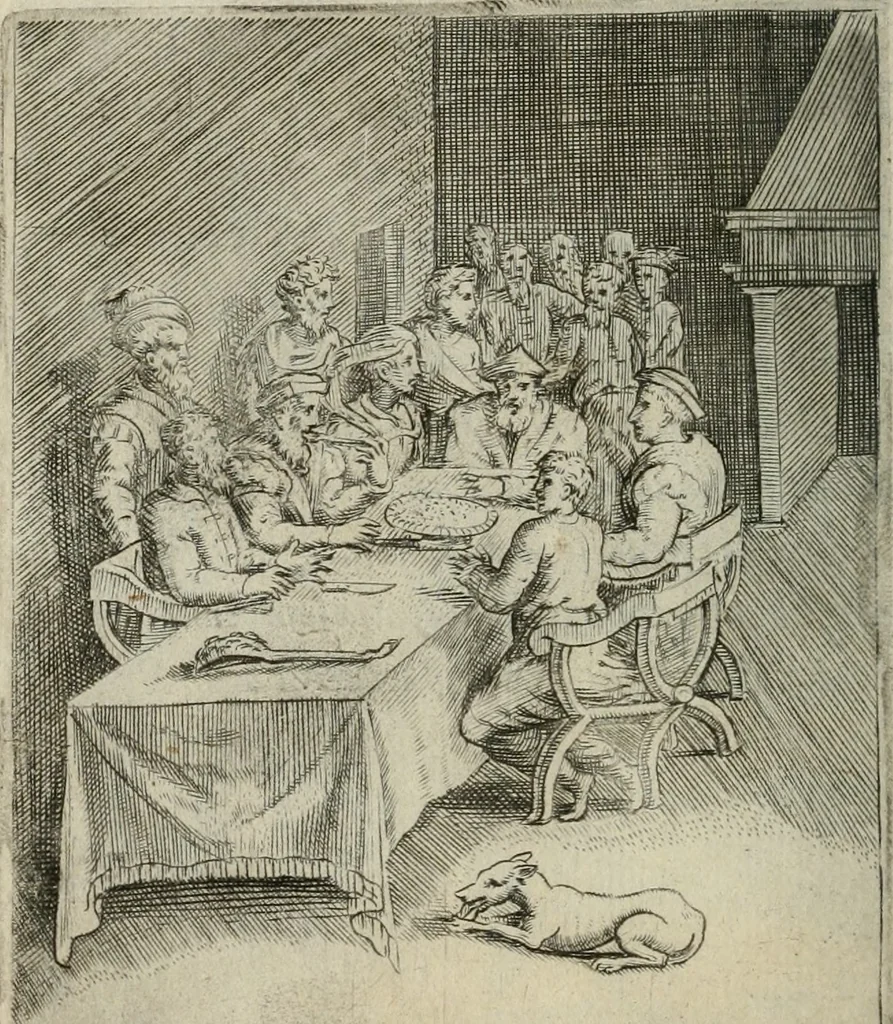 An illustration from Achillis Bocchii Bonon. Symbolicarum quaestionum, de vniuerso genere, quas serio ludebat, libri quinque, 1574, leaf 303