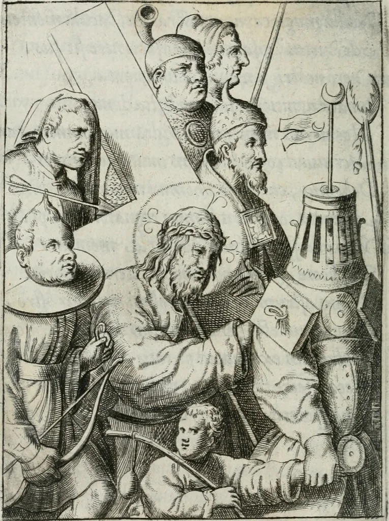 An illustration from Achillis Bocchii Bonon. Symbolicarum quaestionum, de vniuerso genere, quas serio ludebat, libri quinque, 1574, leaf 333