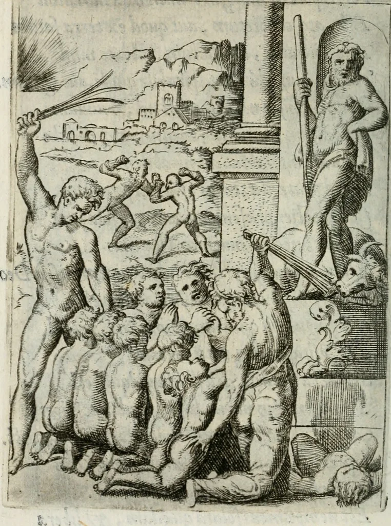 An illustration from Achillis Bocchii Bonon. Symbolicarum quaestionum, de vniuerso genere, quas serio ludebat, libri quinque, 1574, leaf 381