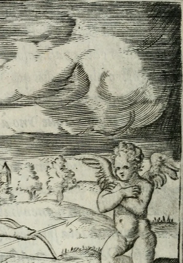 An illustration from Achillis Bocchii Bonon. Symbolicarum quaestionum, de vniuerso genere, quas serio ludebat, libri quinque, 1574, leaf 71