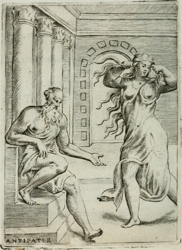 An illustration from Achillis Bocchii Bonon. Symbolicarum quaestionum, de vniuerso genere, quas serio ludebat, libri quinque, 1574, leaf 93