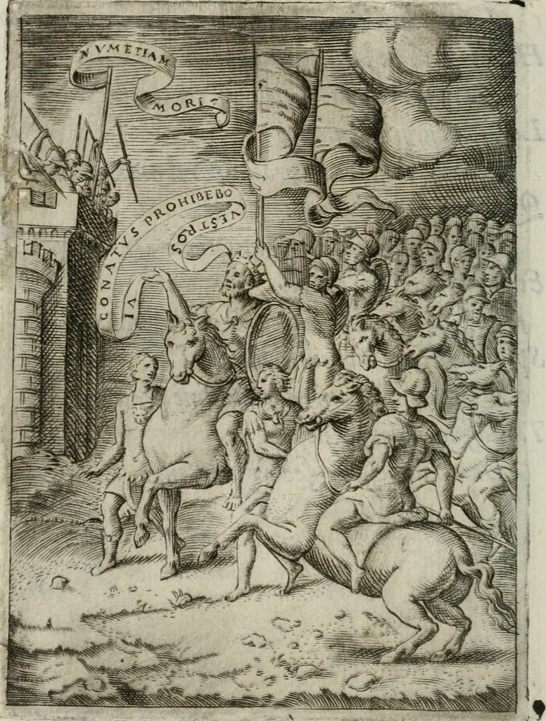An illustration from Achillis Bocchii Bonon. Symbolicarum quaestionum, de vniuerso genere, quas serio ludebat, libri quinque, 1574, leaf 97
