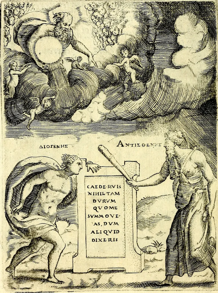 An illustration from Achillis Bocchii Bonon. Symbolicarvm qvaestionvm, de vniverso genere, quas serio ludebat, libri qvinqve, 1574, leaf 123
