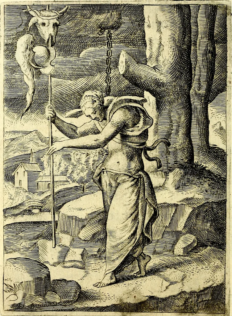 An illustration from Achillis Bocchii Bonon. Symbolicarvm qvaestionvm, de vniverso genere, quas serio ludebat, libri qvinqve, 1574, leaf 153