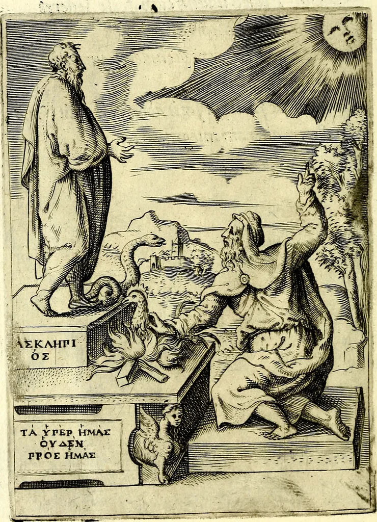 An illustration from Achillis Bocchii Bonon. Symbolicarvm qvaestionvm, de vniverso genere, quas serio ludebat, libri qvinqve, 1574, leaf 163