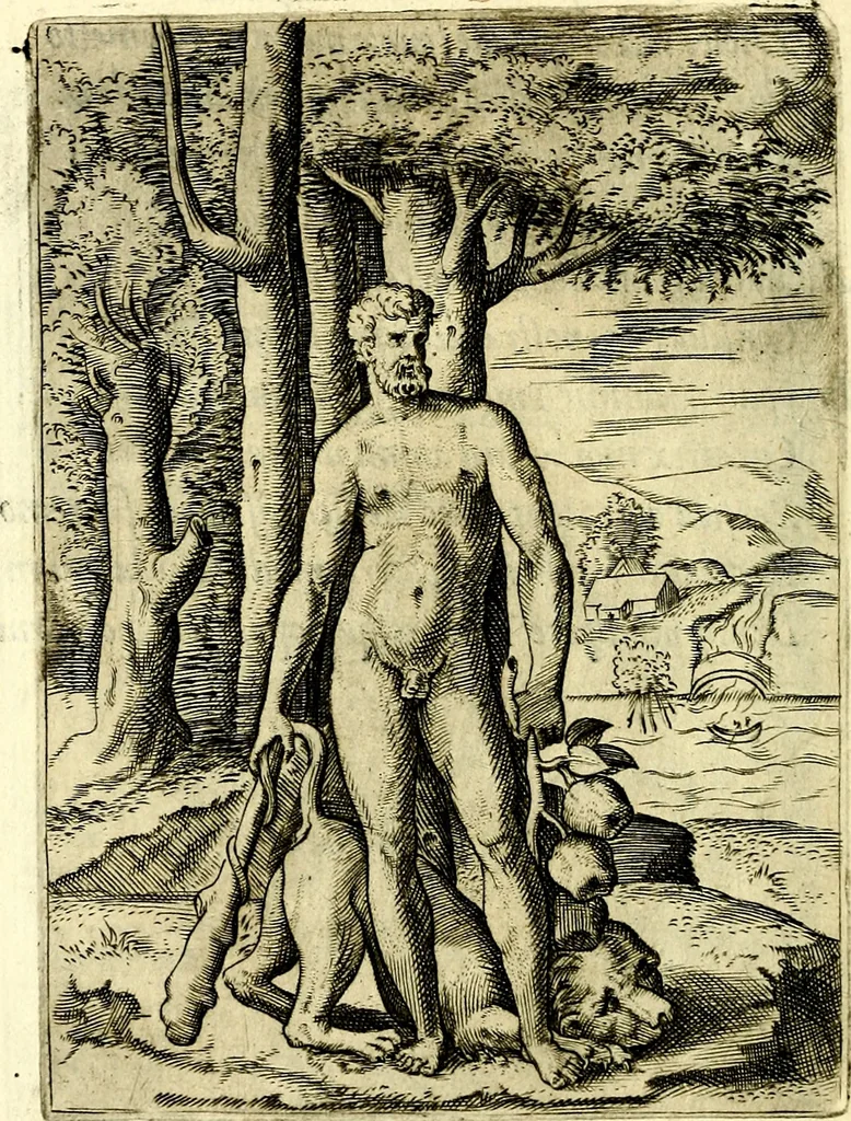 An illustration from Achillis Bocchii Bonon. Symbolicarvm qvaestionvm, de vniverso genere, quas serio ludebat, libri qvinqve, 1574, leaf 165