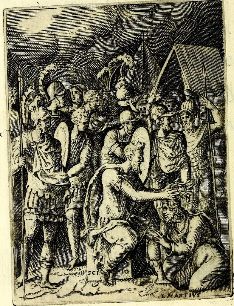 An illustration from Achillis Bocchii Bonon. Symbolicarvm qvaestionvm, de vniverso genere, quas serio ludebat, libri qvinqve, 1574, leaf 167