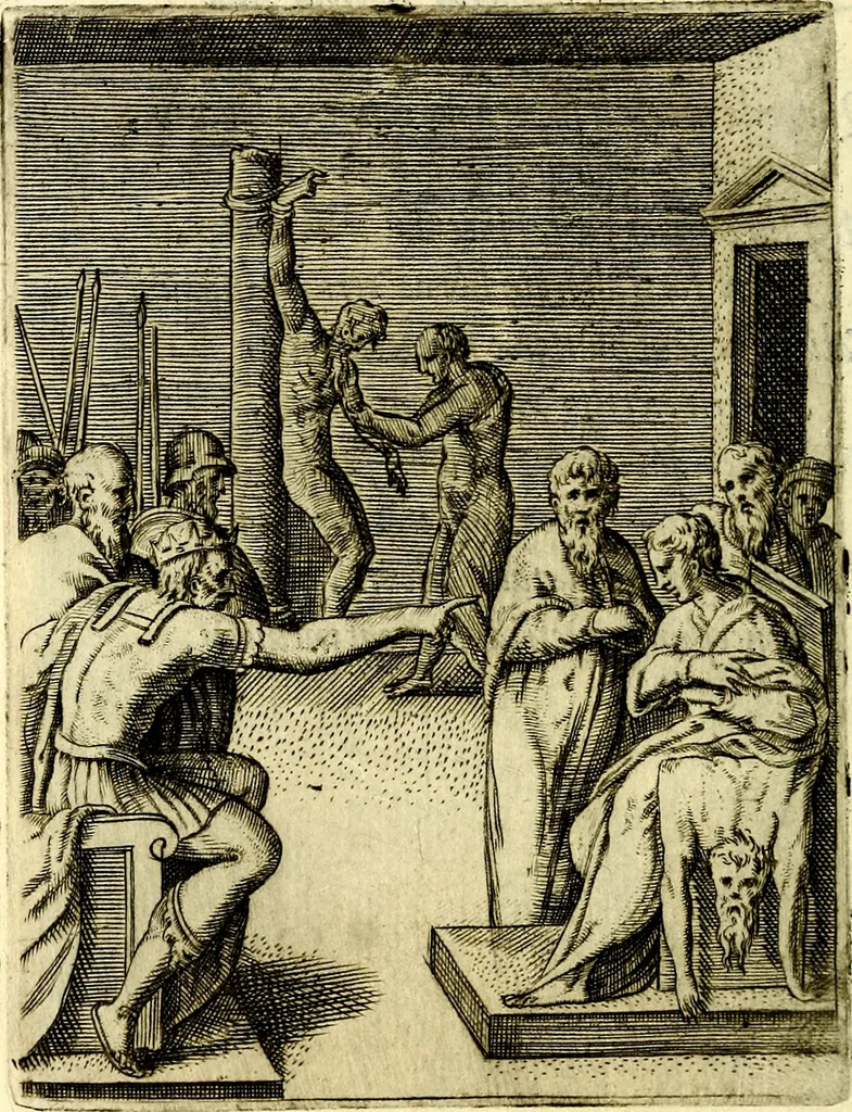 An illustration from Achillis Bocchii Bonon. Symbolicarvm qvaestionvm, de vniverso genere, quas serio ludebat, libri qvinqve, 1574, leaf 171