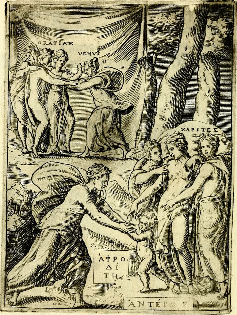 An illustration from Achillis Bocchii Bonon. Symbolicarvm qvaestionvm, de vniverso genere, quas serio ludebat, libri qvinqve, 1574, leaf 217