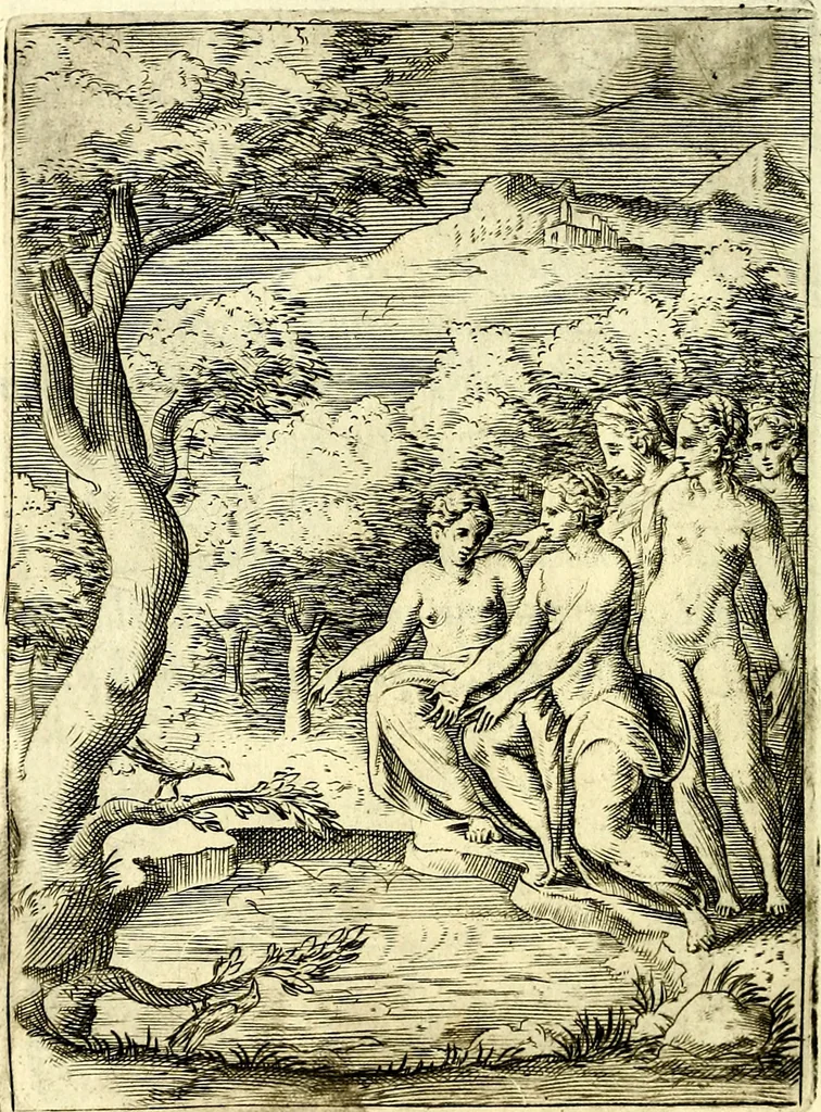 An illustration from Achillis Bocchii Bonon. Symbolicarvm qvaestionvm, de vniverso genere, quas serio ludebat, libri qvinqve, 1574, leaf 233
