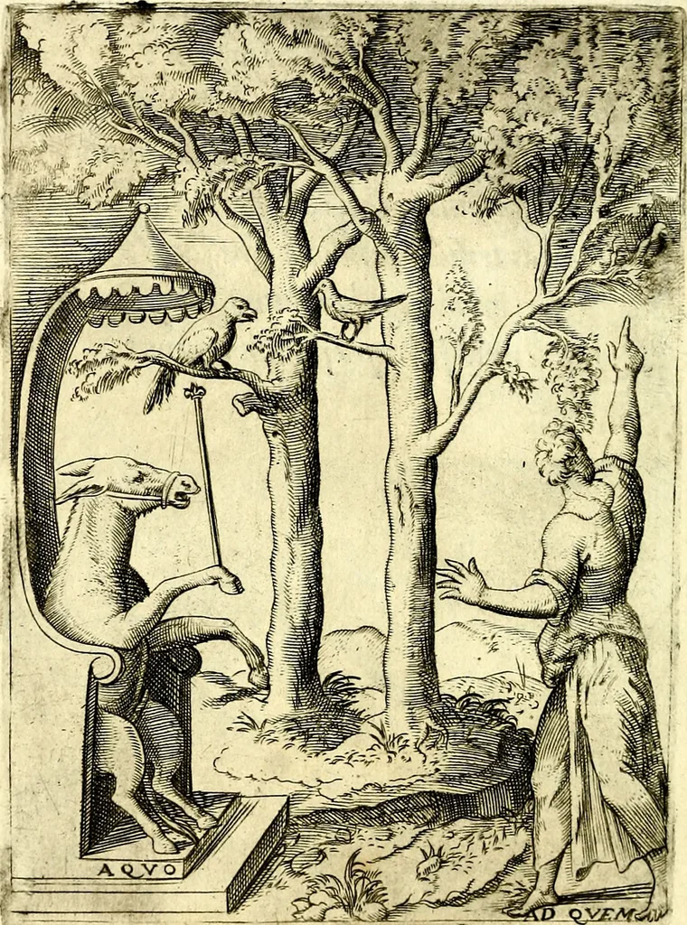 An illustration from Achillis Bocchii Bonon. Symbolicarvm qvaestionvm, de vniverso genere, quas serio ludebat, libri qvinqve, 1574, leaf 237
