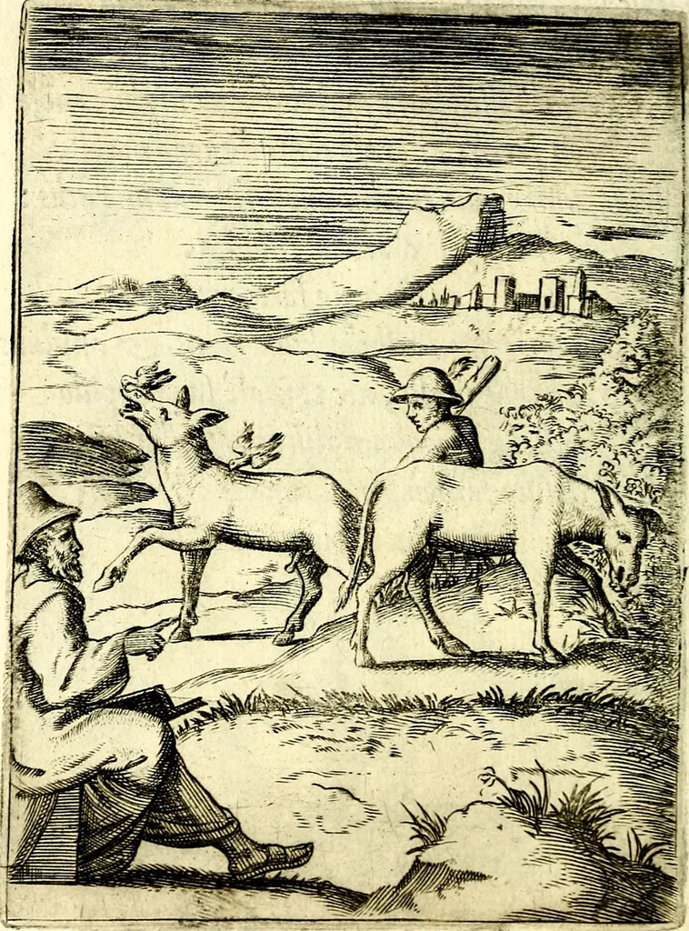 An illustration from Achillis Bocchii Bonon. Symbolicarvm qvaestionvm, de vniverso genere, quas serio ludebat, libri qvinqve, 1574, leaf 243