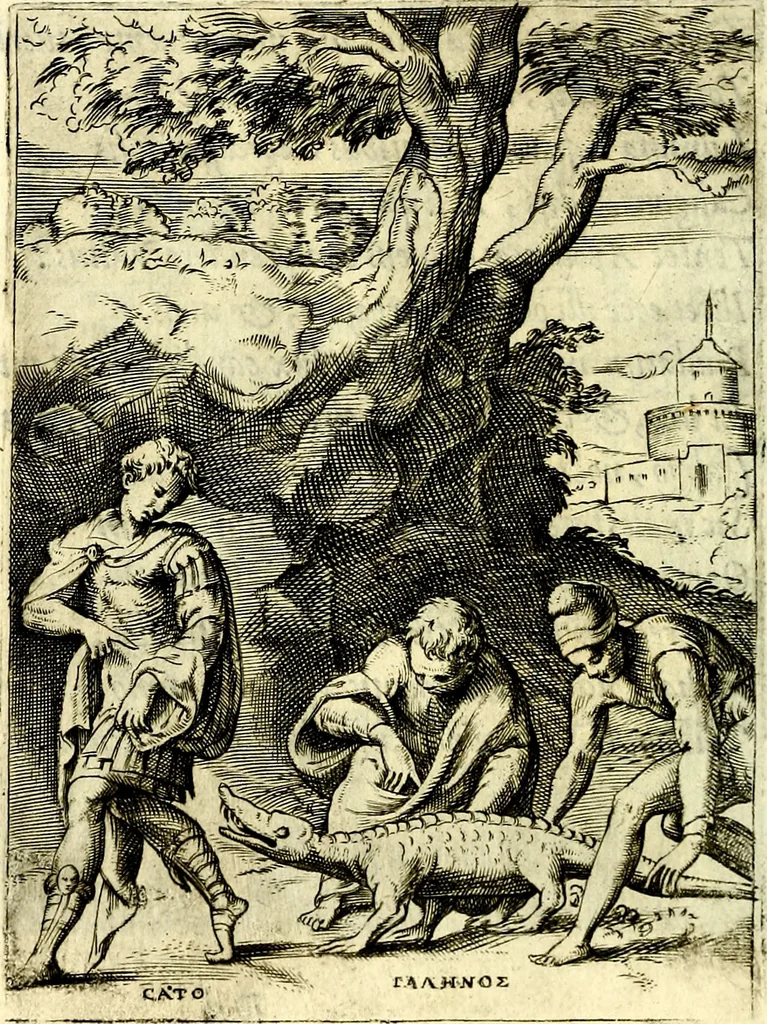 An illustration from Achillis Bocchii Bonon. Symbolicarvm qvaestionvm, de vniverso genere, quas serio ludebat, libri qvinqve, 1574, leaf 257