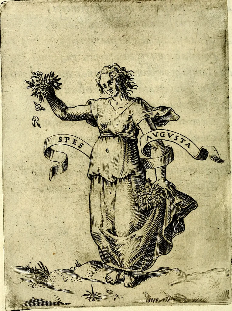 An illustration from Achillis Bocchii Bonon. Symbolicarvm qvaestionvm, de vniverso genere, quas serio ludebat, libri qvinqve, 1574, leaf 267