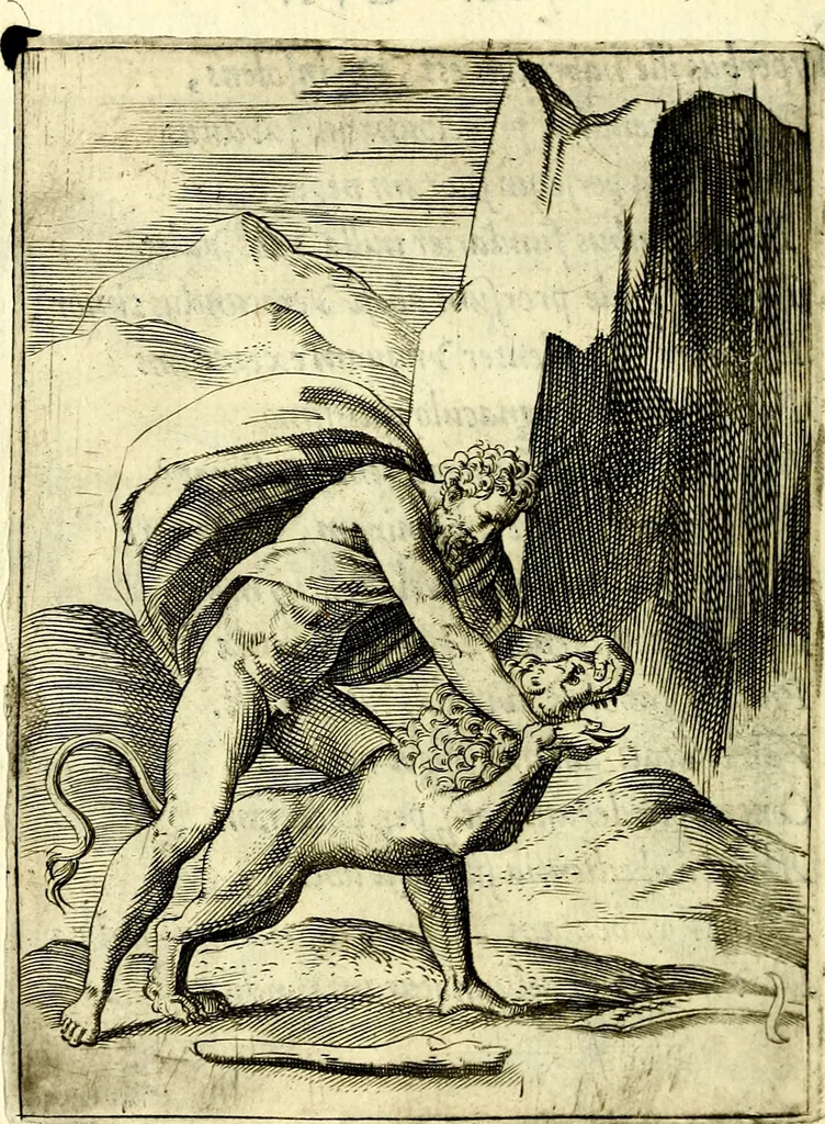 An illustration from Achillis Bocchii Bonon. Symbolicarvm qvaestionvm, de vniverso genere, quas serio ludebat, libri qvinqve, 1574, leaf 273