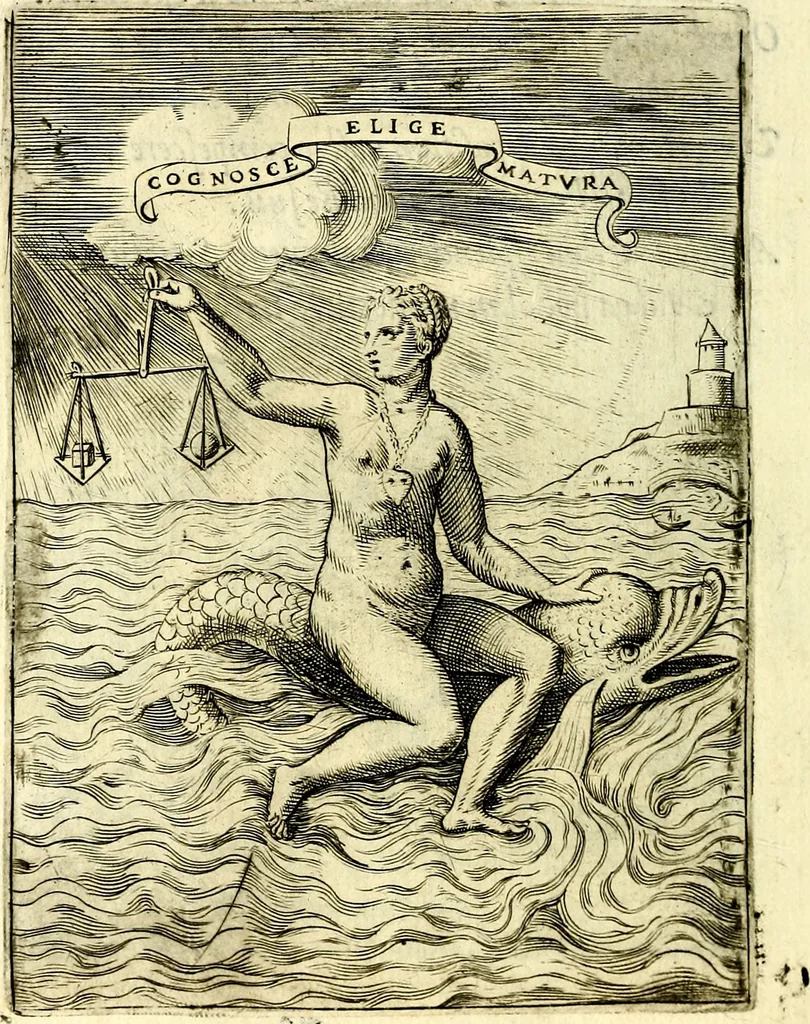 An illustration from Achillis Bocchii Bonon. Symbolicarvm qvaestionvm, de vniverso genere, quas serio ludebat, libri qvinqve, 1574, leaf 275