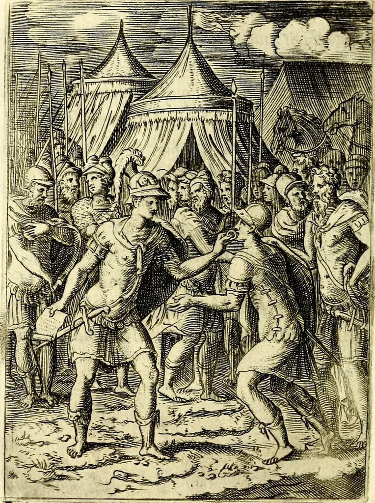 An illustration from Achillis Bocchii Bonon. Symbolicarvm qvaestionvm, de vniverso genere, quas serio ludebat, libri qvinqve, 1574, leaf 297