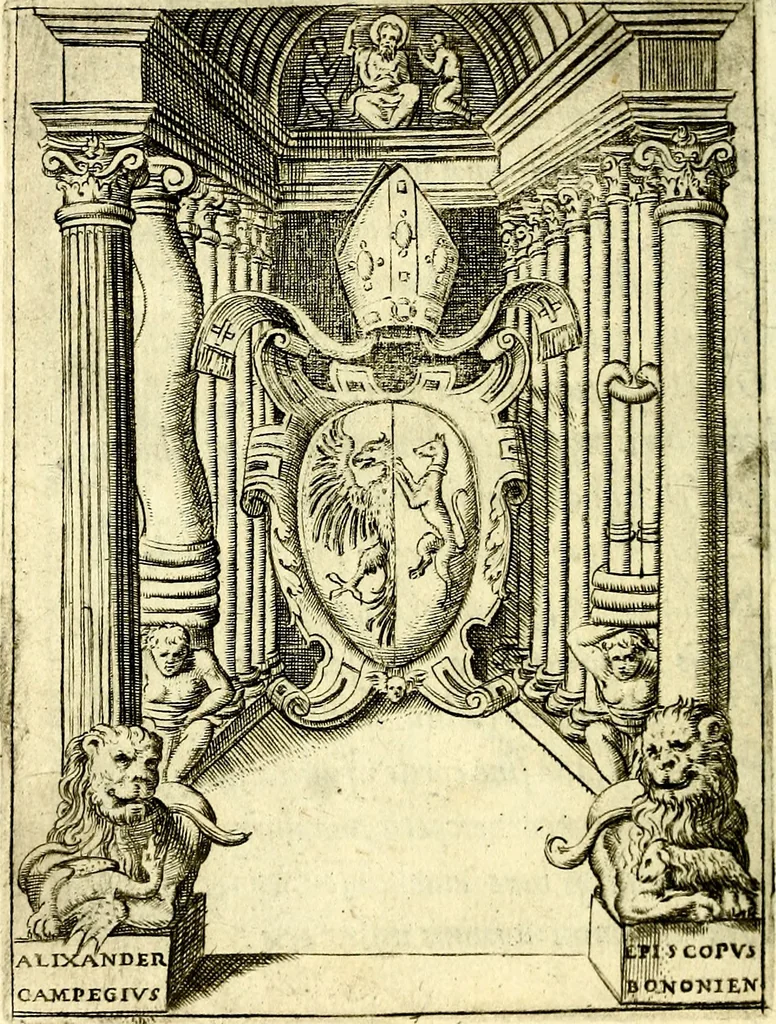 An illustration from Achillis Bocchii Bonon. Symbolicarvm qvaestionvm, de vniverso genere, quas serio ludebat, libri qvinqve, 1574, leaf 305