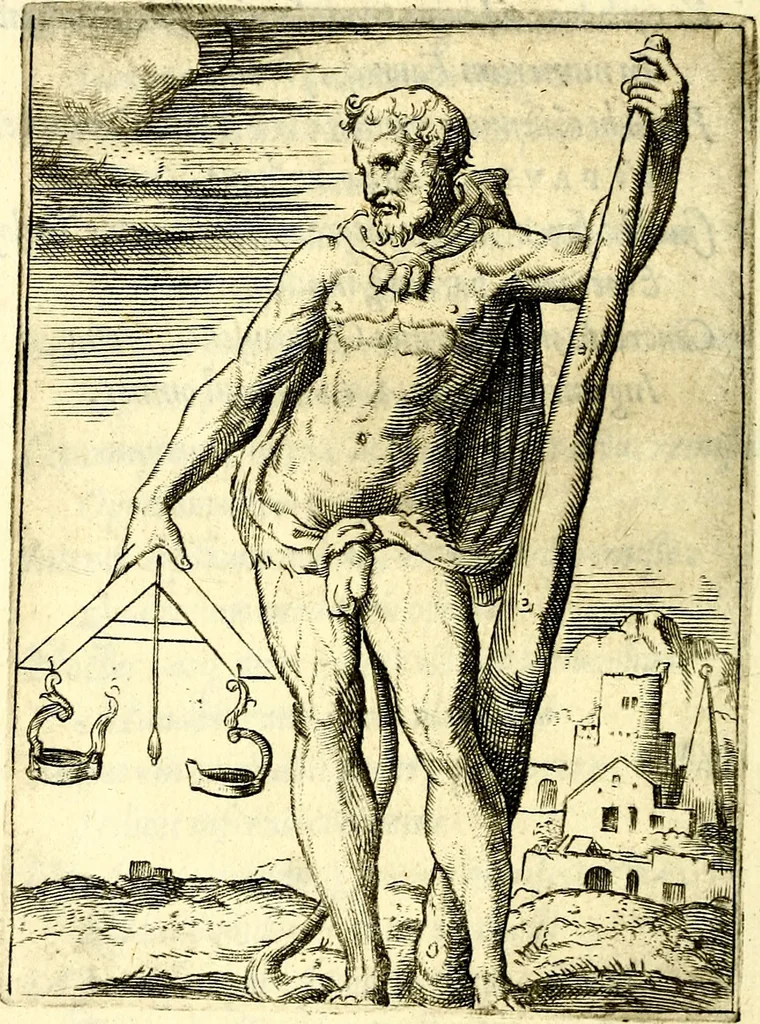An illustration from Achillis Bocchii Bonon. Symbolicarvm qvaestionvm, de vniverso genere, quas serio ludebat, libri qvinqve, 1574, leaf 379