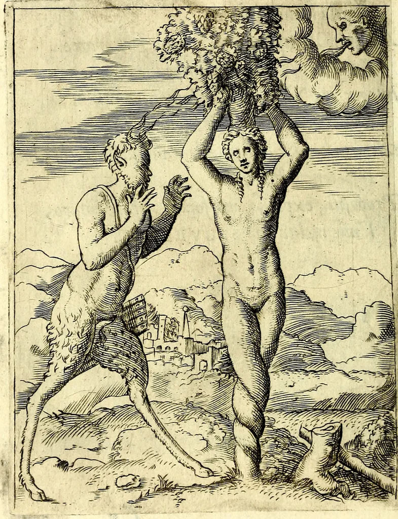 An illustration from Achillis Bocchii Bonon. Symbolicarvm qvaestionvm, de vniverso genere, quas serio ludebat, libri qvinqve, 1574, leaf 399