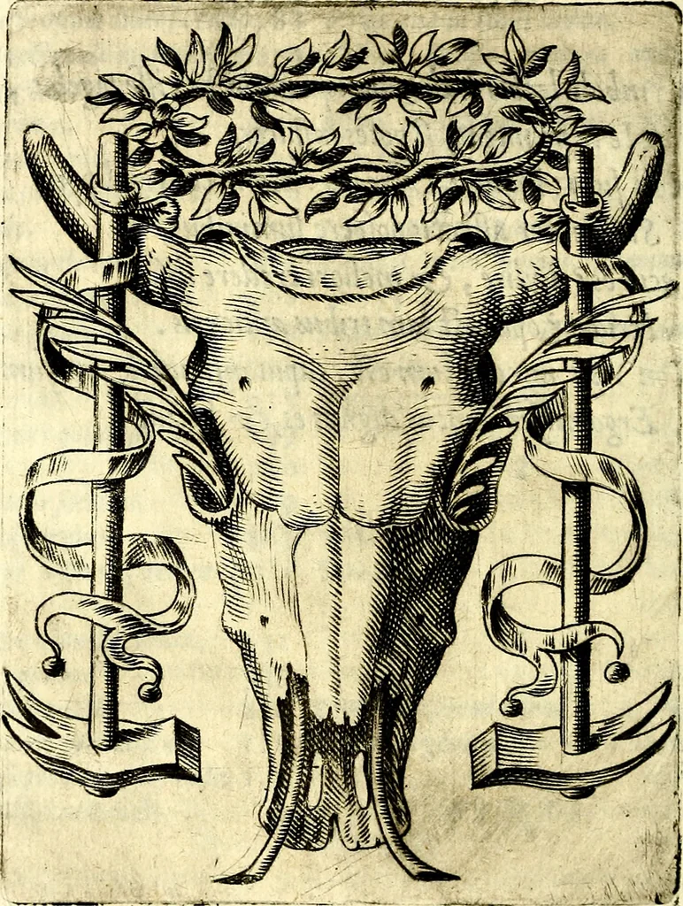 An illustration from Achillis Bocchii Bonon. Symbolicarvm qvaestionvm, de vniverso genere, quas serio ludebat, libri qvinqve, 1574, leaf 51