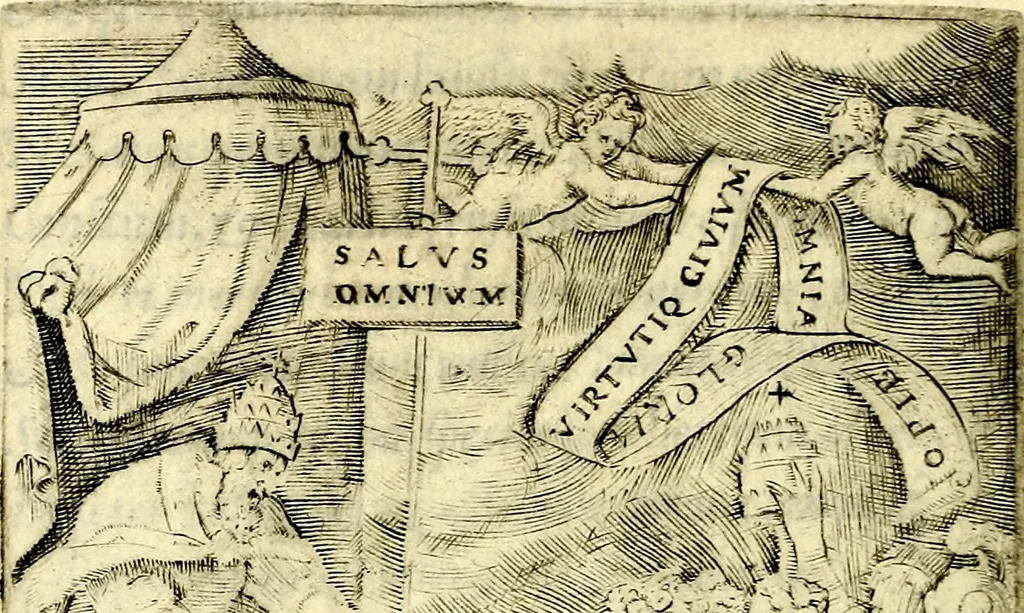 An illustration from Achillis Bocchii Bonon. Symbolicarvm qvaestionvm, de vniverso genere, quas serio ludebat, libri qvinqve, 1574, leaf 61