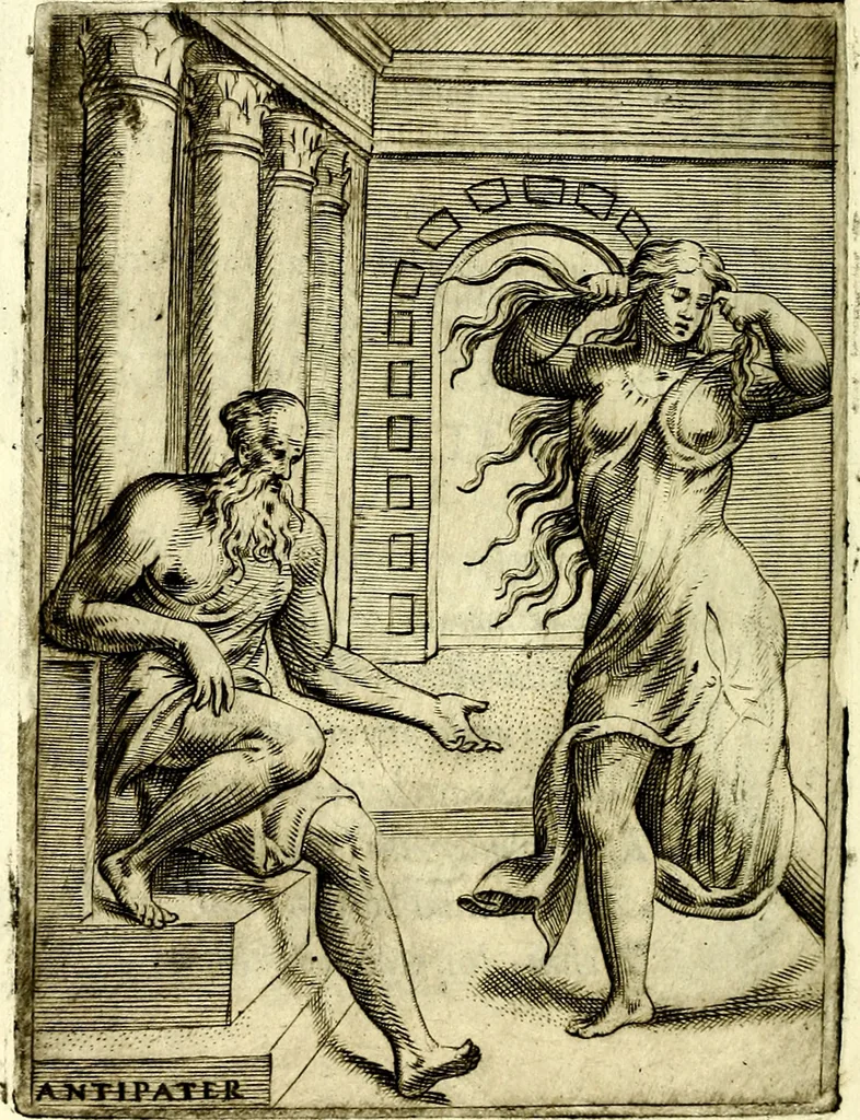 An illustration from Achillis Bocchii Bonon. Symbolicarvm qvaestionvm, de vniverso genere, quas serio ludebat, libri qvinqve, 1574, leaf 87